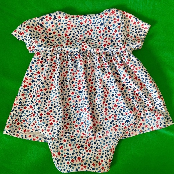 Vineyard Vines Baby Girls Star Print Red, White & Blue Body Suit Dress-18-24M - Picture 2 of 6